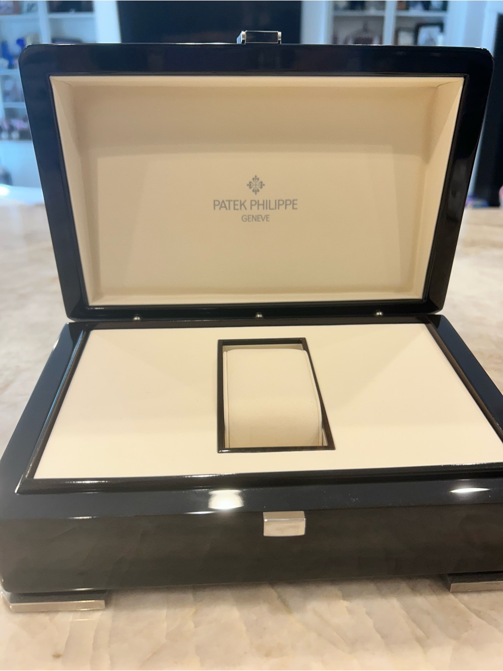Patek Philippe Dark Brown And Cream Watch Box